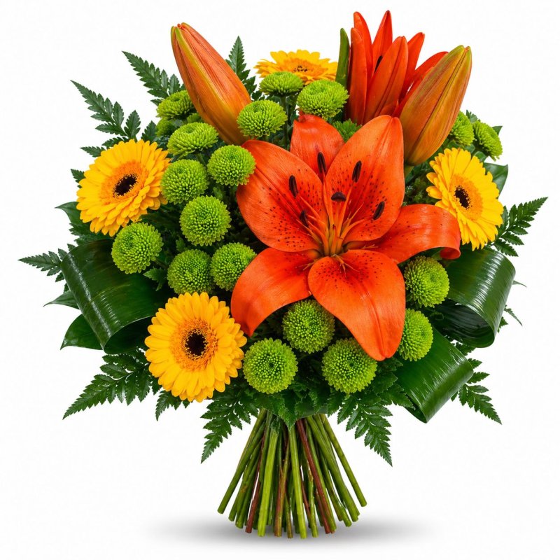 Lilies and mini Gerberas